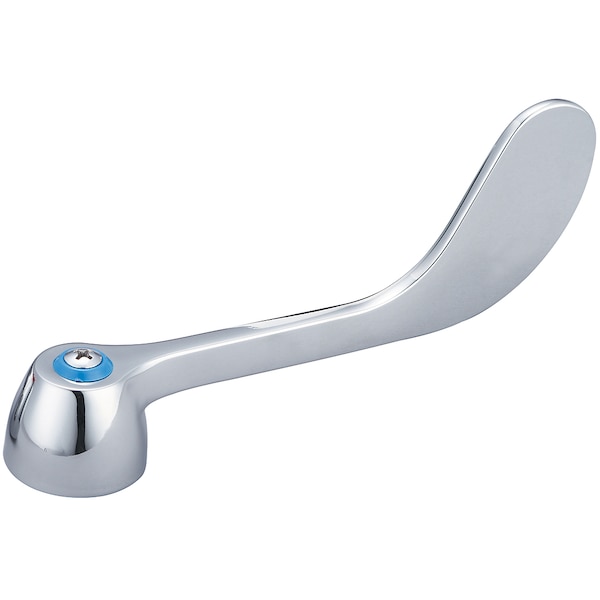 Wrist Handle (6") With Blue Index Ring And Screw-Cold, Polished Chrome